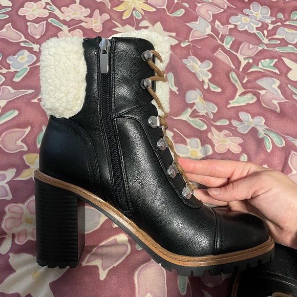 Nine West Black Faux Fur Booties - Picture 3 of 7